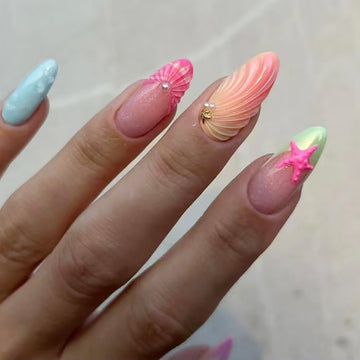Summer Nail Stickers Removable Nails