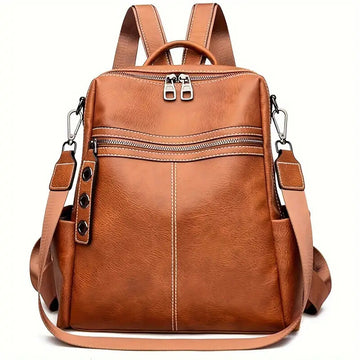 Women Fashion Faux Leather Convertible Shoulder Handbag