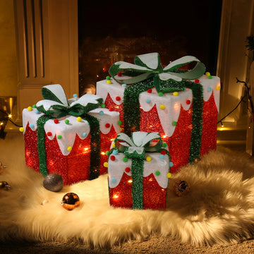 3pcs60 Iceberg Effect Colored Cotton Balls, Battery Version | Cardboard box ideas
