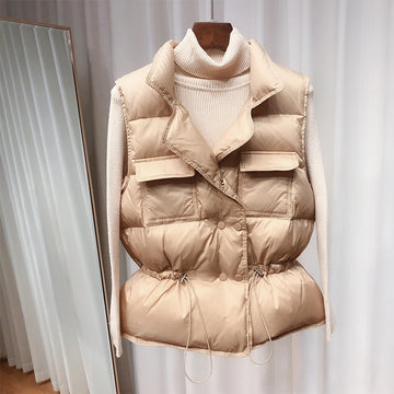 New Short Vest Jacket | Ultra Light Down Windproof Lightweight Warm Waistcoat