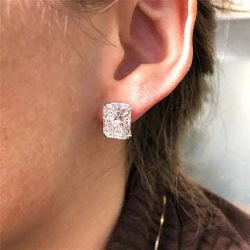 Stud Earrings For Ladies | Trendy Modern Style Dazzling Zirconia Accessories | Wedding Engagement Gift