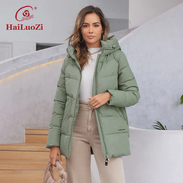 Warm Puffer Jacket | New Women's Jacket Short Warm Hooded Female Winter Outwear
