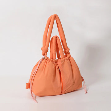 Puffer Tote Bag for Women | Solid Hobo Bag | Large Capacity Puffy Purse for Shopping