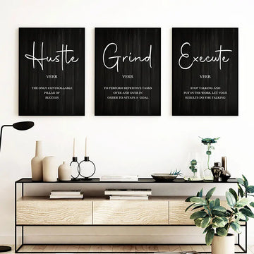 Modern Inspirational Words Canvas Art Poster Prints | Motivational Wall Decorative Picture