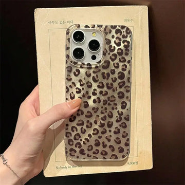 Leopard Print Phone Case iPhone 15 14 13 12 ProMax 11