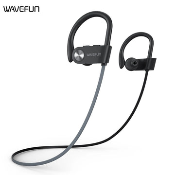 Wavefun XBuds Ear Hook Headphones Wireless | IPX7 Waterproof Super Bass Sport Earphones