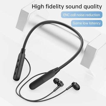 EARDECO Wireless Headphones with Mic | Stereo Sport Neckband Hifi Stereo