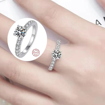 Exquisite D Colur 1-3 Carat Moissanite Four Ring for gift | Women Jewelry
