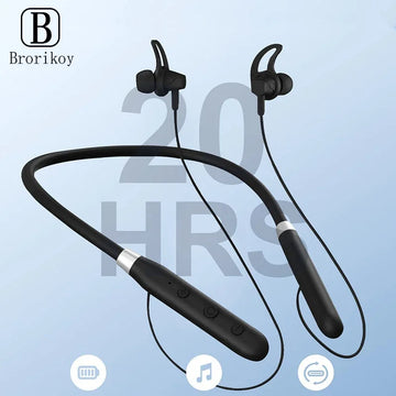 Neck Wireless Earphones | Magnetic Headphones with Mic Stereo Noise Reduction