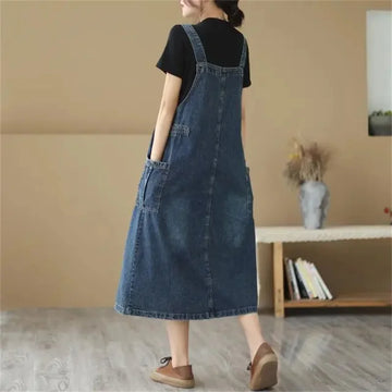 Long Casual Dress For Women | Oversized Streetwear Sleeveless Dresses