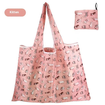 【2 Bags in 1 Set】Ultra-Light Foldable Polyester Totes