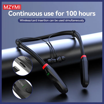MZYMI I35 Wireless Earphone | Neckband In Ear Headphone 9D HiFi Stereo Sport Running Headset