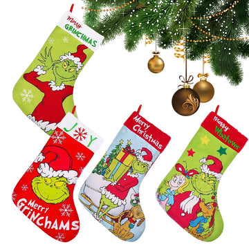 New Grinch Christmas Socks As Children's Christmas Gifts Candy Bags