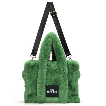 Shoulder Tote Bag | Soft Plush Portable Large Capacity for Travel & Work