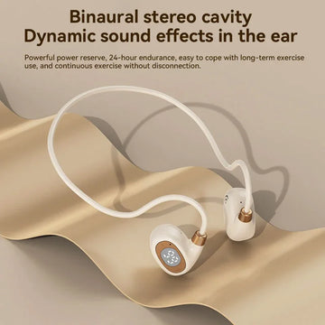 Air Conduction Headphones | Neckband Headset With Microphone Long Battery Auriculares High Quality