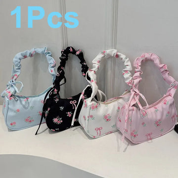 Summer Underarm Bags | Foral Bow Design | Y2K Pretty Shoulder Handbags
