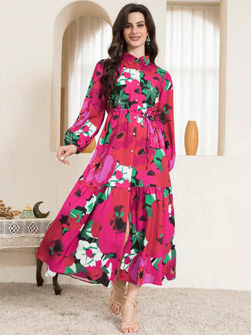Sweetheart Collar Long Sleeve Trendy Plus Size Dresses For Wedding Guest