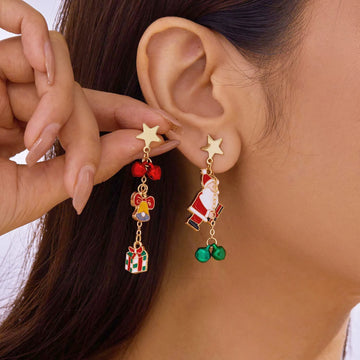 Fashion Christmas Santa Claus Earring for Women | Xmas Tree Earring Jewelry