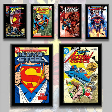 DC Book Covers Self-adhesive Poster Movie Figures Home Decoration | Superman Wall Decor