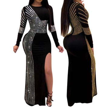 Women Evening Spring Wedding Guest Dress With Sleeves