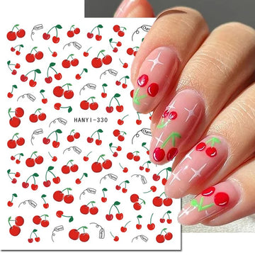 3d Nail Art Stickers | Summer Fruit Nails | Decals Decorations For Manicures