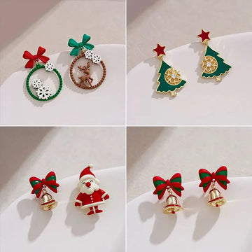 Xmas Drop Earrings | Collection Asymmetric Sweet and Cute Girl Holiday Gift