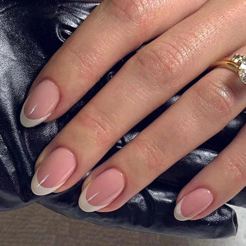 Short White French Nails Ideas | Wearable Fashion Fake Nails | Detachable Finished False Nails