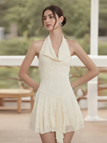 Backless Sleeveless Cowl Neck Summer Fashion for Women