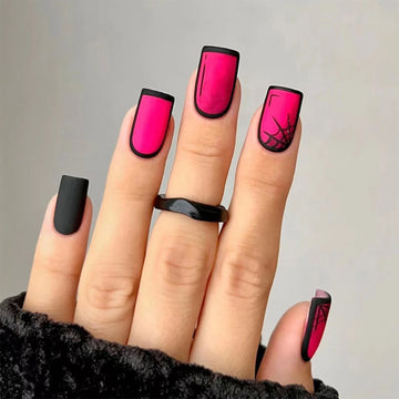 Comic False Nails for ACGN Girls | Coffin y2k Style Press on Nail Tips Full