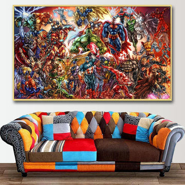 Avengers Vs Justice League Posters And Prints | Marvel Dc Superheroes Battle Canvas Art Decoration