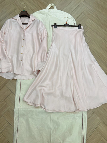 Spring And Summer Fashion | Light Luxury High Quality Silk Skirt Suit Women'S Suit