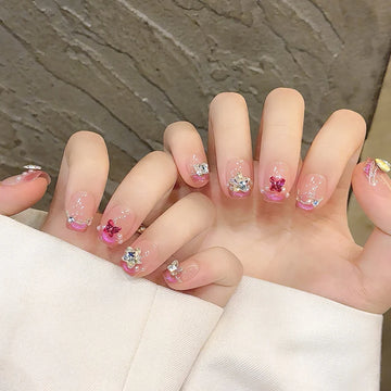 10 butterfly nails design | Handmade Press on Nails | Short Fake Nails | Wedding False Nails