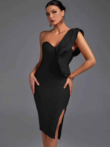 Bodycon Dress Formal | Evening Party Elegant Sexy One Shoulder Outfit