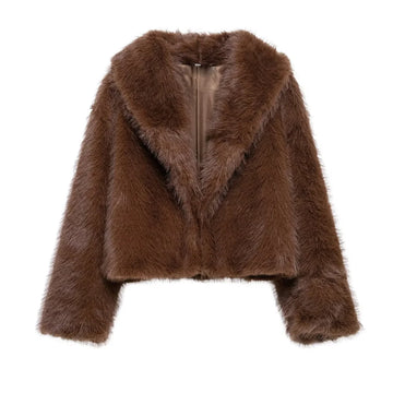 Long Sleeve Winter Jacket | winter new item lapel long sleeved warm coat for women
