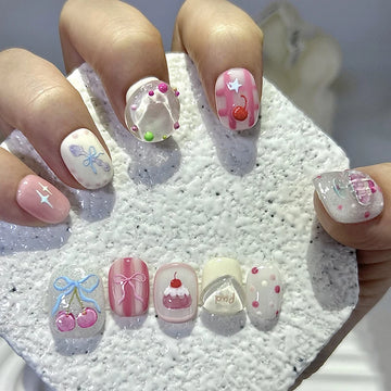 10 Pieces Dreamy summer birthday nails