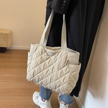 Women Padded Hobo Handbag | Zipper Crossbody Bag | Adjustable Strap Shoulder Bag