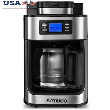 12 Cup Grind Brew Coffee Maker- Auto Shut Off Timer Adjustable Grind Size