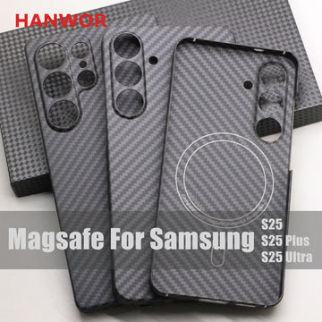 HANWOR Protective Covers For Samsung phones | S25 Ultra Plus Cover Ultra-thin Aramid Fiber