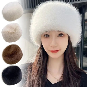 Winter Warm Plush Hats | Fluffy Imitation Fur Russian Caps | Thick Bucket Hat For Women