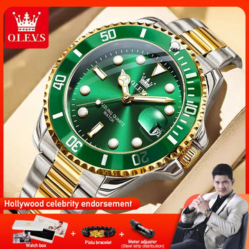 OLEVS 5885 Man Watch Original Brand Waterproof Quartz Watch | First Gift For Boyfriend