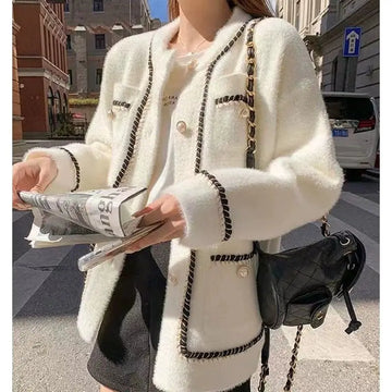 Warm Cardigans For Winter | Elegant Womens 2025 Autumn Winter Cardigan Coat | Knit Sweater