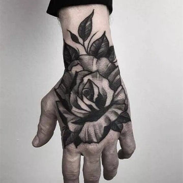 1 Sheet Hand Flower Tattoo Sticker Waterproof Lasting Temporary Tattoo