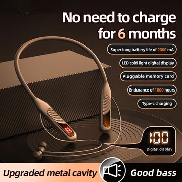 EARDECO Wireless Neckband Earphone | 5.3 Stereo Earbuds with Mic Magnetic Wireless