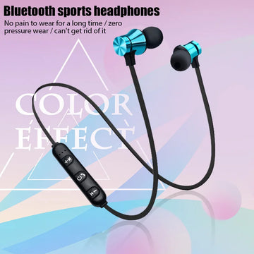 Wireless Waterproof Headphones | Neckband Magnetic With Mic For Samrtphones