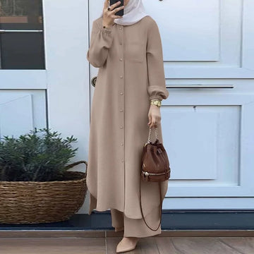 Jalabiya Dresses | Solid Color Dubai Turkish Muslim Abaya
