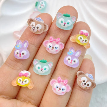 50Pcs Monkeys Nails 3D Decorations