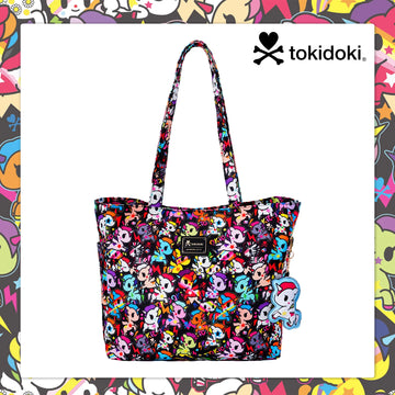 Large Tote Bag with Unicorno Keychain | Lightweight Shoulder Bag
