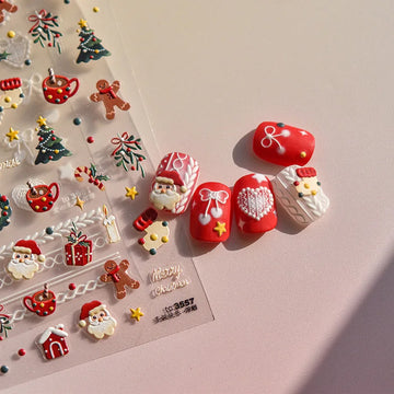5D High Quality Xtmas Nail Stickers