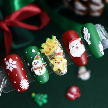 30 Christmas Snowman Nail Designs | Xmas Tree Nails Accessories | Cute New Year Nails