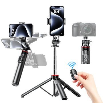 C13C13d Portable Selfie Stick | Bluetooth Remote 360 Rotation Tripod Stand with Phone Holder